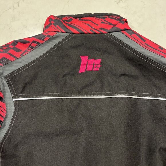 Mossi Racing Womens Small Full Zip Snowmobile Winter Jacket Pink Black Warm Coat - Picture 13 of 16